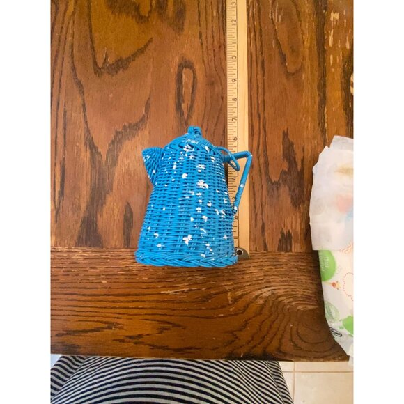 Vintage Wicker Splatter Coffee Pot - Picture 6 of 8